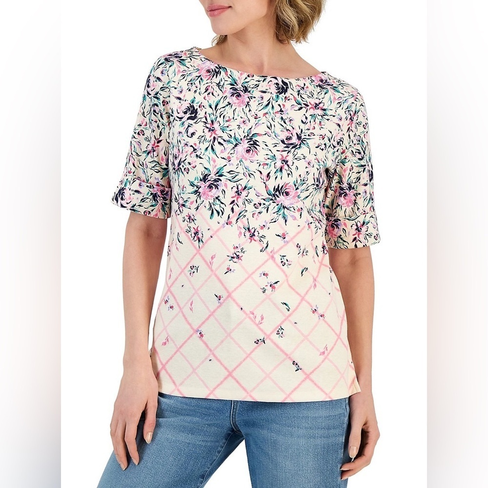 Karen Scott

Petite ​Provence Placement Boatneck Top